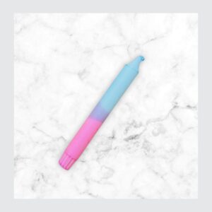 Pastel Candle "blue candy cream"