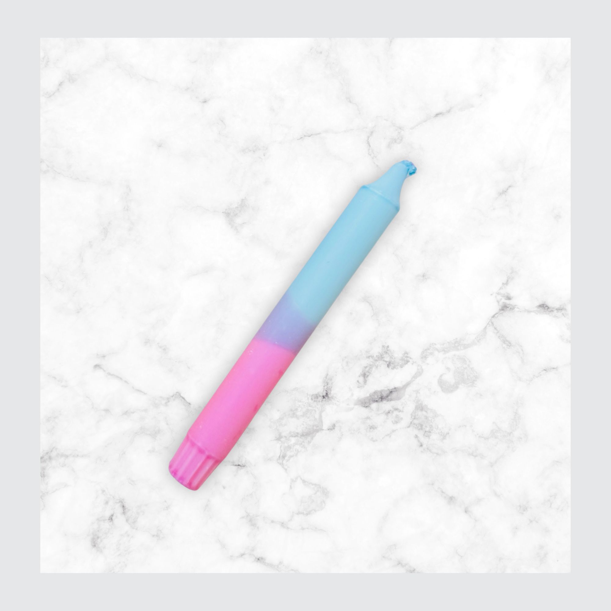 Pastel Candle "blue candy cream"