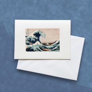 Klappkarte Ukiyo-e „Die große Welle vor Kanagawa“ aus „36 Ansichten des Berges Fuji“