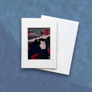 Klappkarte Ukiyo-e Hokusai „Miyamoto Musashi"