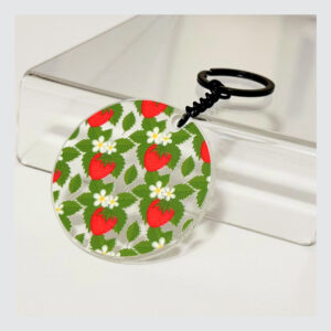 Acrylic Key Holder, Erdbeeren