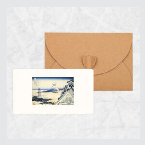 Minikarte Ukiyo-e „Asakusa Honganji“ aus „36 Ansichten des Berges Fuji“