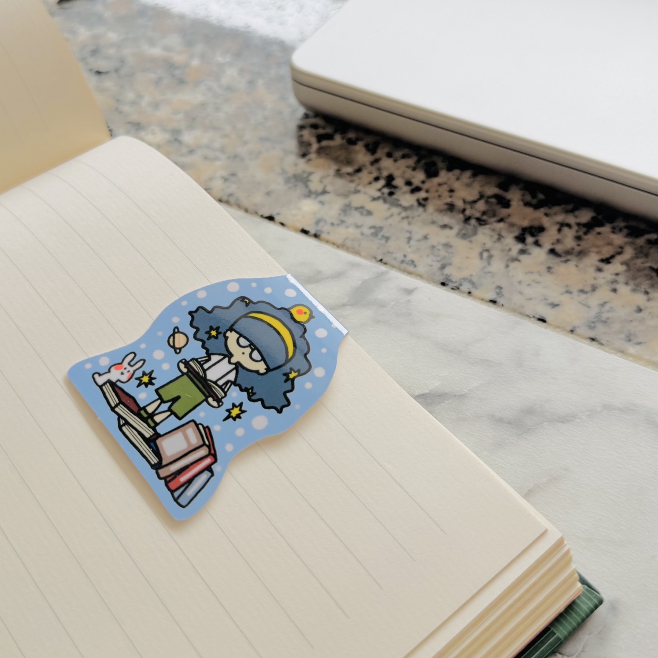 Magnetic Bookmark – Buchwald gelb – Bild 2