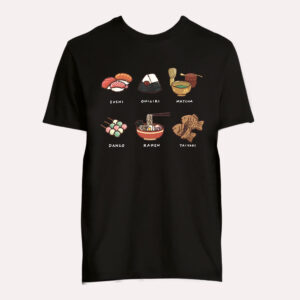 Japanese Style Organic Cotton T-Shirt "Japanfood"